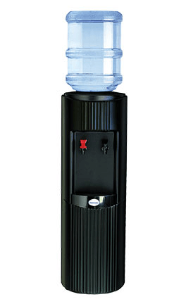 Glacier Hot and Cold Temperature (twin tap) freestanding water cooler dispenser - Black